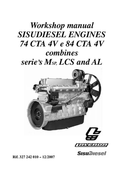 Laverda SisuDiesel 74 CTA 4V, 84 CTA 4V Tier 3 Engine Workshop Manual – cover