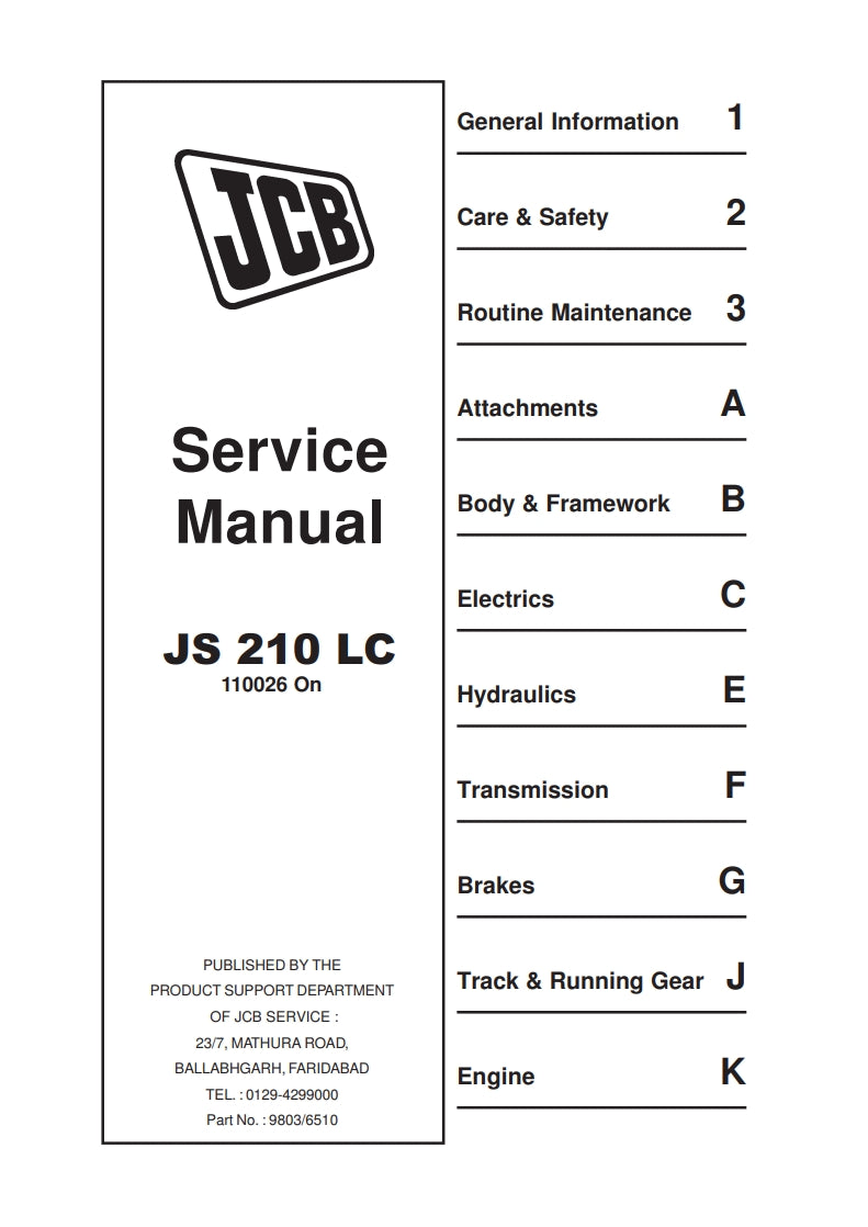 Service Manual JS 210 LC