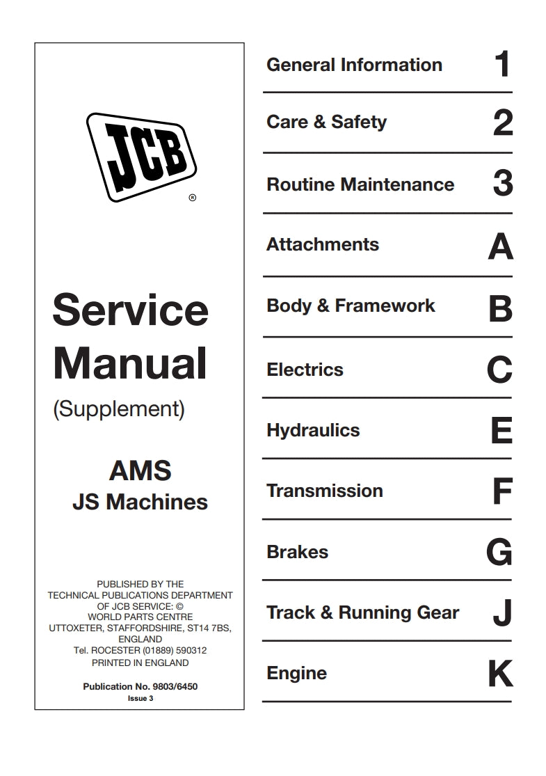 Service Manual (Supplement) AMS JS Machines