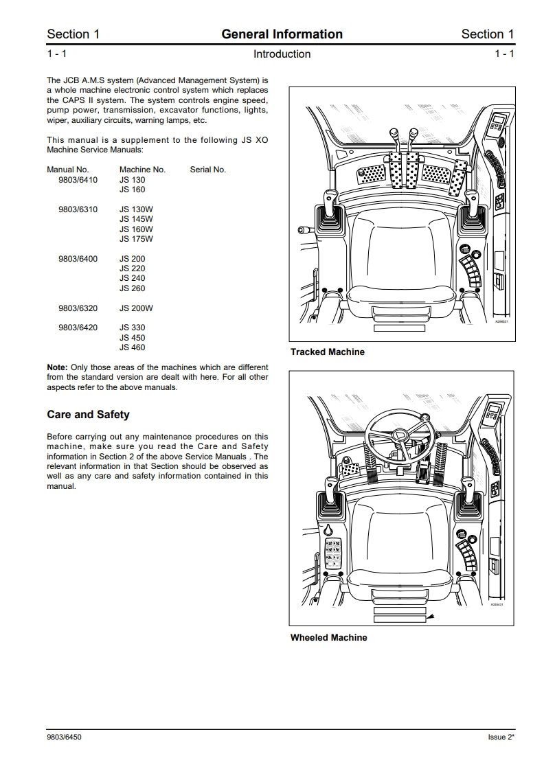 Service Manual (Supplement) AMS JS Machines