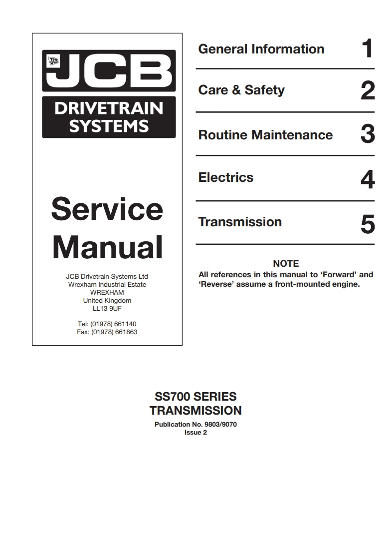 JCB DRIVETRAIN SYSTEMS