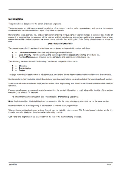 JCB DRIVETRAIN SYSTEM Service Manual