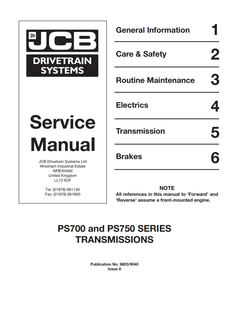 JCB DRIVETRAIN SYSTEM