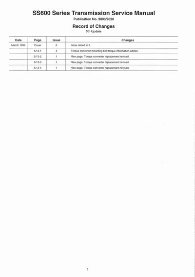 JCB DRIVETRAIN SYSTEM Service Manual