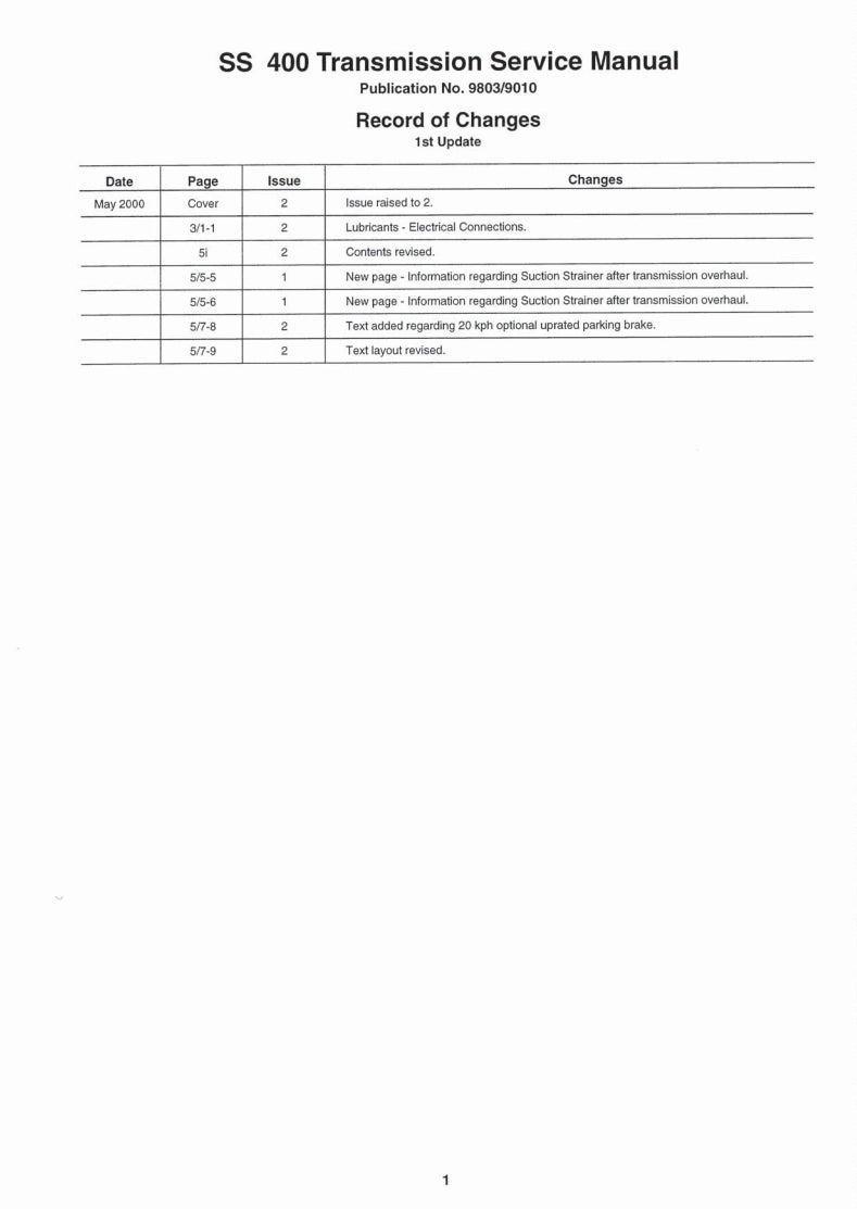 JCB DRIVETRAINSYSTEM Service Manual