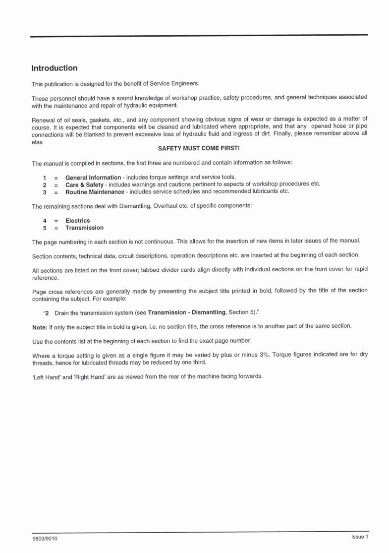 JCB DRIVETRAINSYSTEM Service Manual