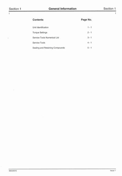 JCB DRIVETRAINSYSTEM Service Manual