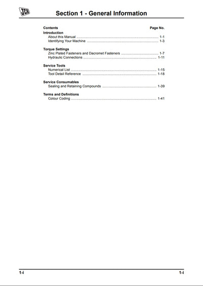 Service Manual JS240, JS260, JS330, JS360 - Tier 4