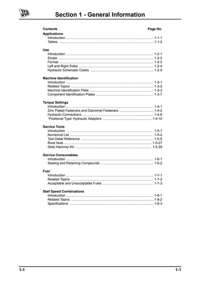 Service Manual Side Engine Loadalls