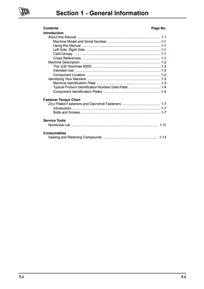 Service Manual Workmax 800D
