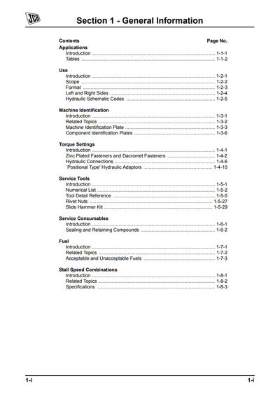 Service Manual Side Engine Loadalls