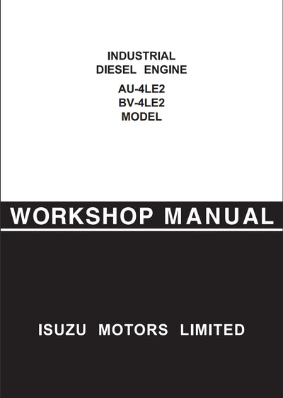 Isuzu motors INDUSTRIAL DIESEL ENGINE AU-4LE2 BV-4LE2 MODEL