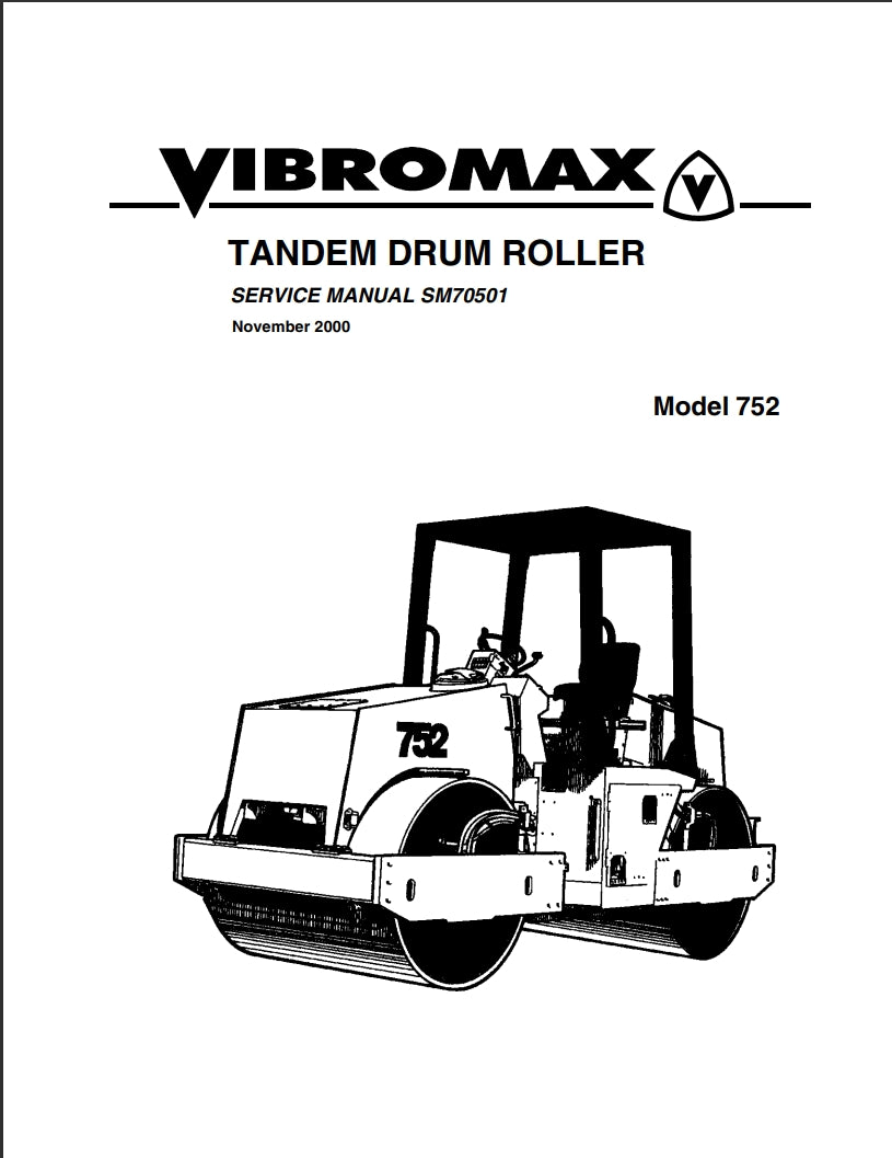 VIBROMAX TANDEM DRUM ROLLER Model 752