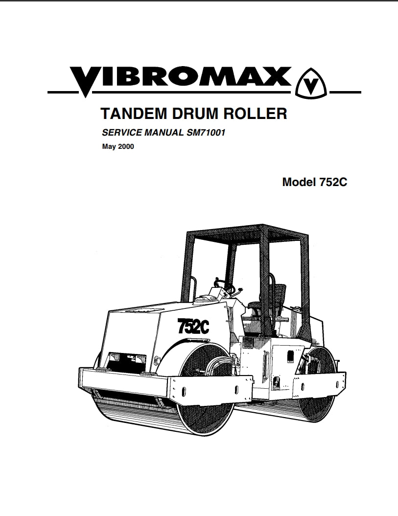 VIBROMAX TANDEM DRUM ROLLER Model 752C