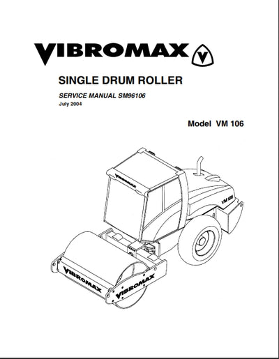 VIBROMAX SINGLE DRUM ROLLER Model VM 106