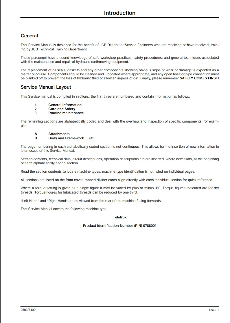 Service Manual Teletruk