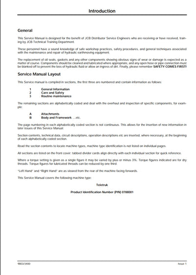 Service Manual Teletruk