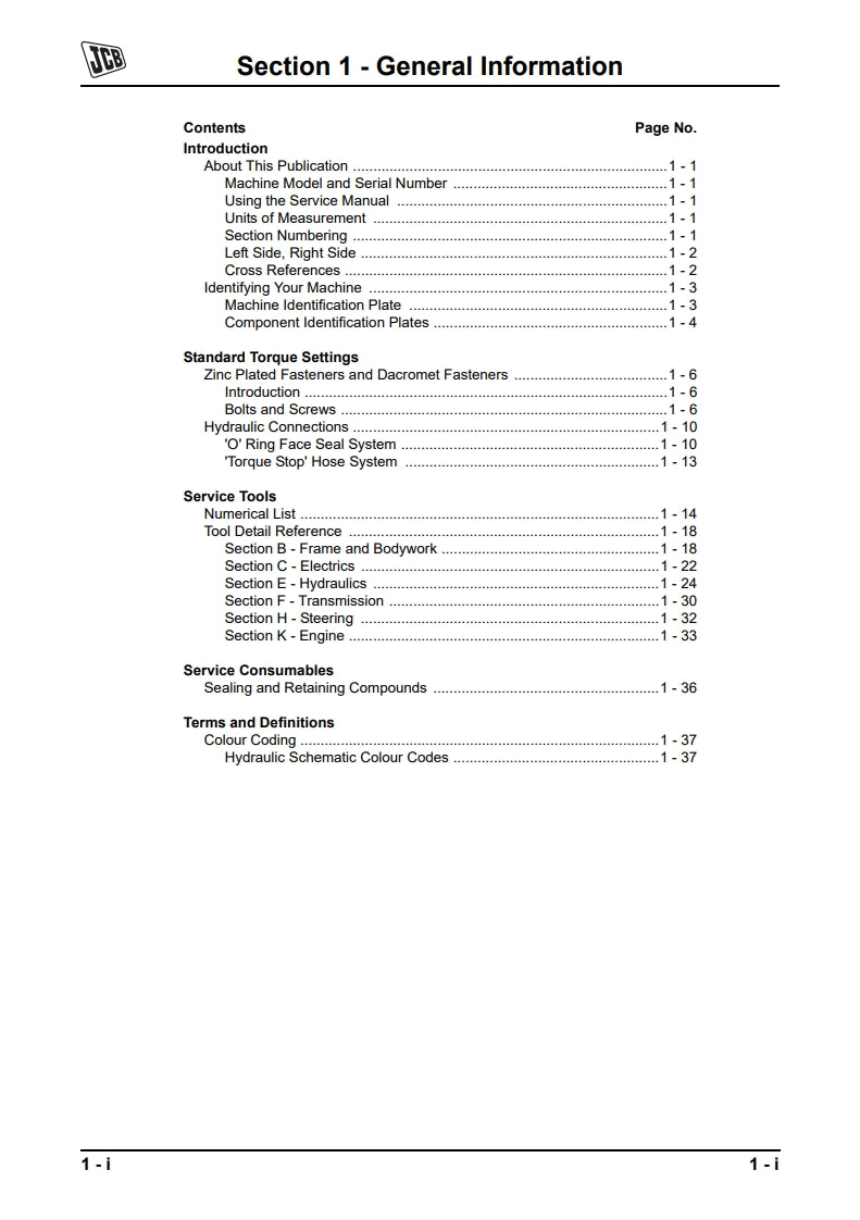 Service Manual Side Engine Loadalls