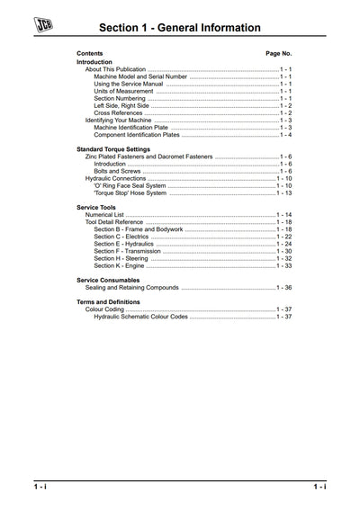 Service Manual Side Engine Loadalls