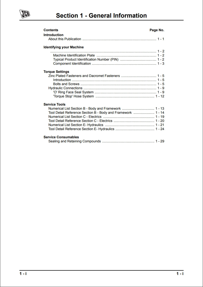 Service Manual JCB Robot 190 and 1110