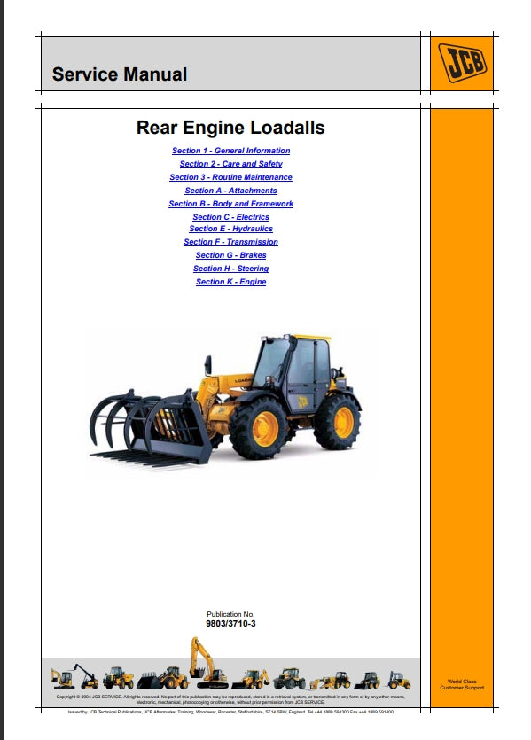 Service Manual Rear Engine Loadalls