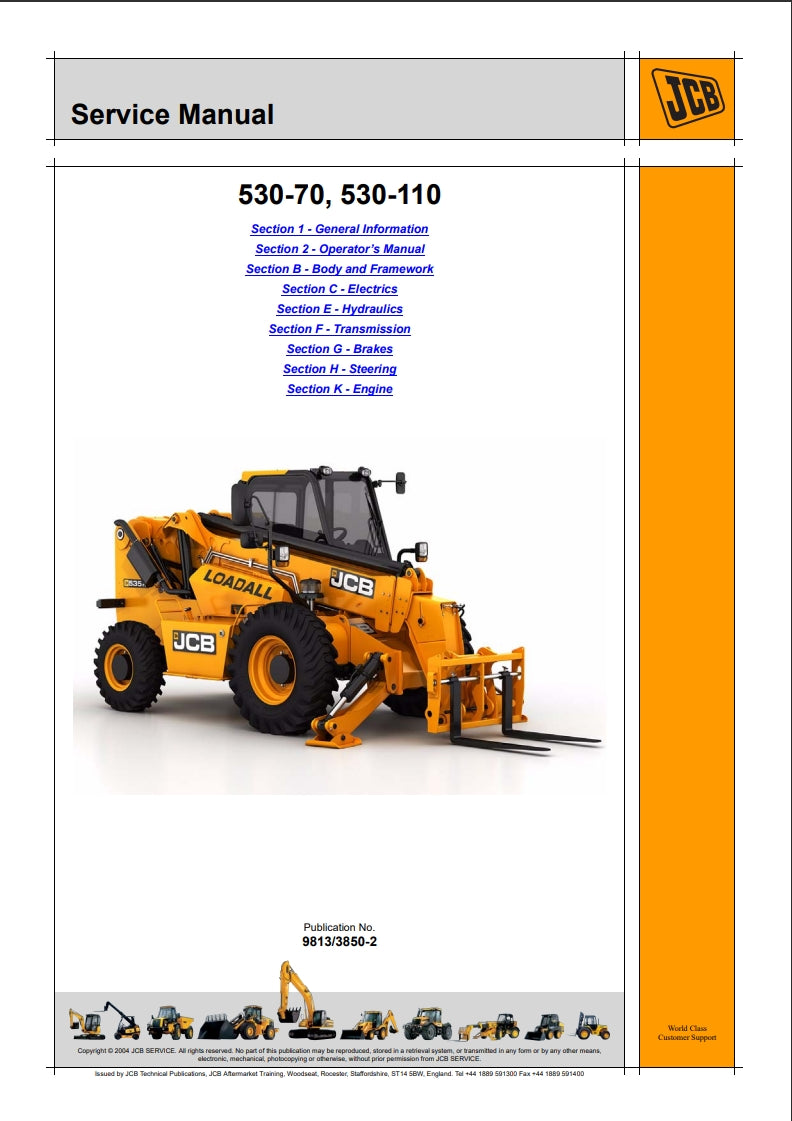 Service Manual 530-70, 530-110