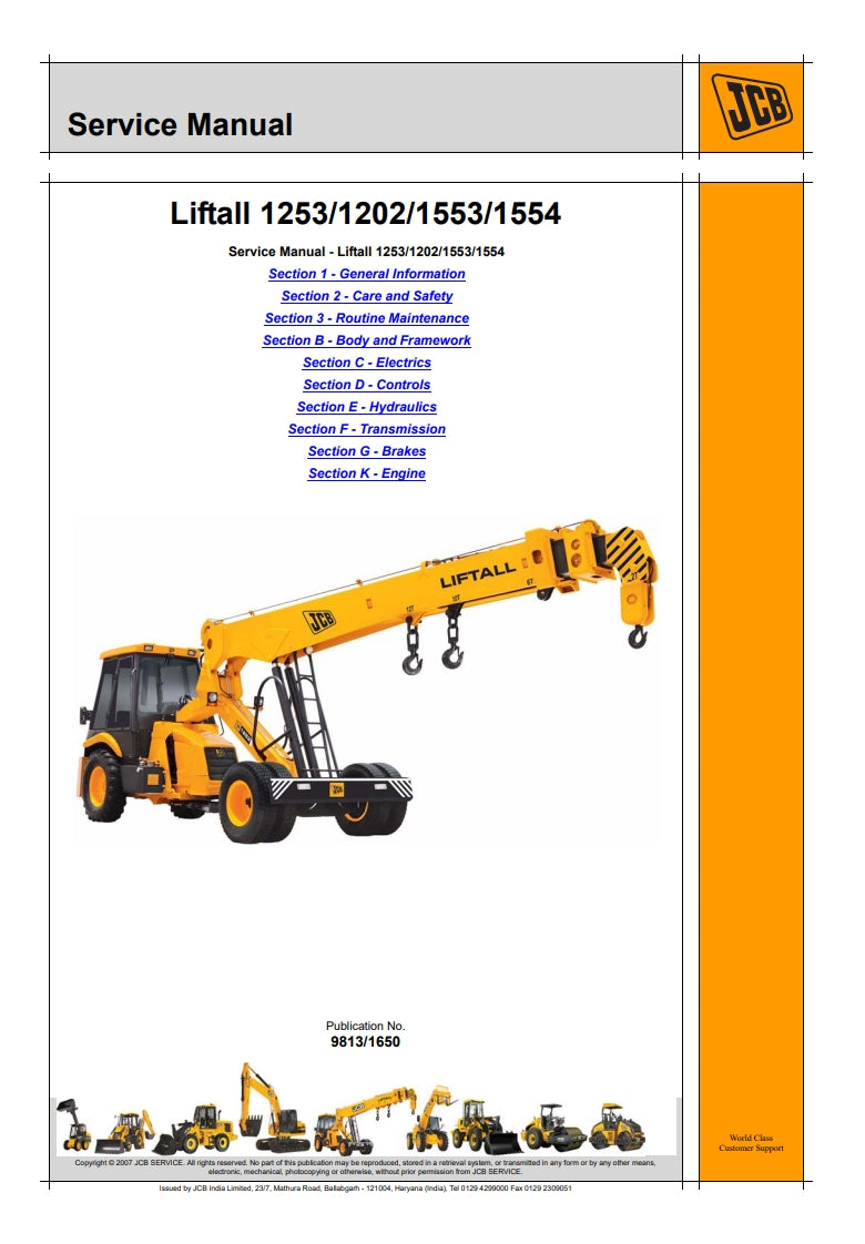 Service Manual Liftall 1253/1202/1553/1554