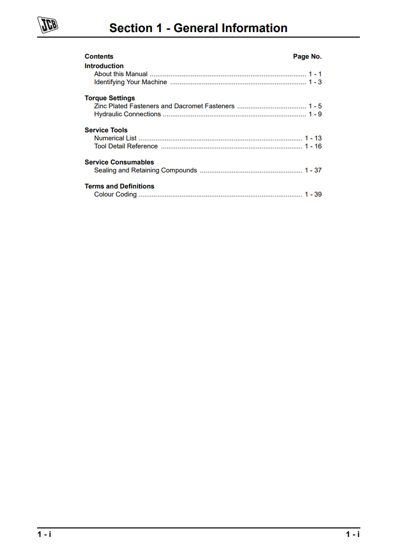 Service Manual JZ235, JZ255 - TIER III AUTO