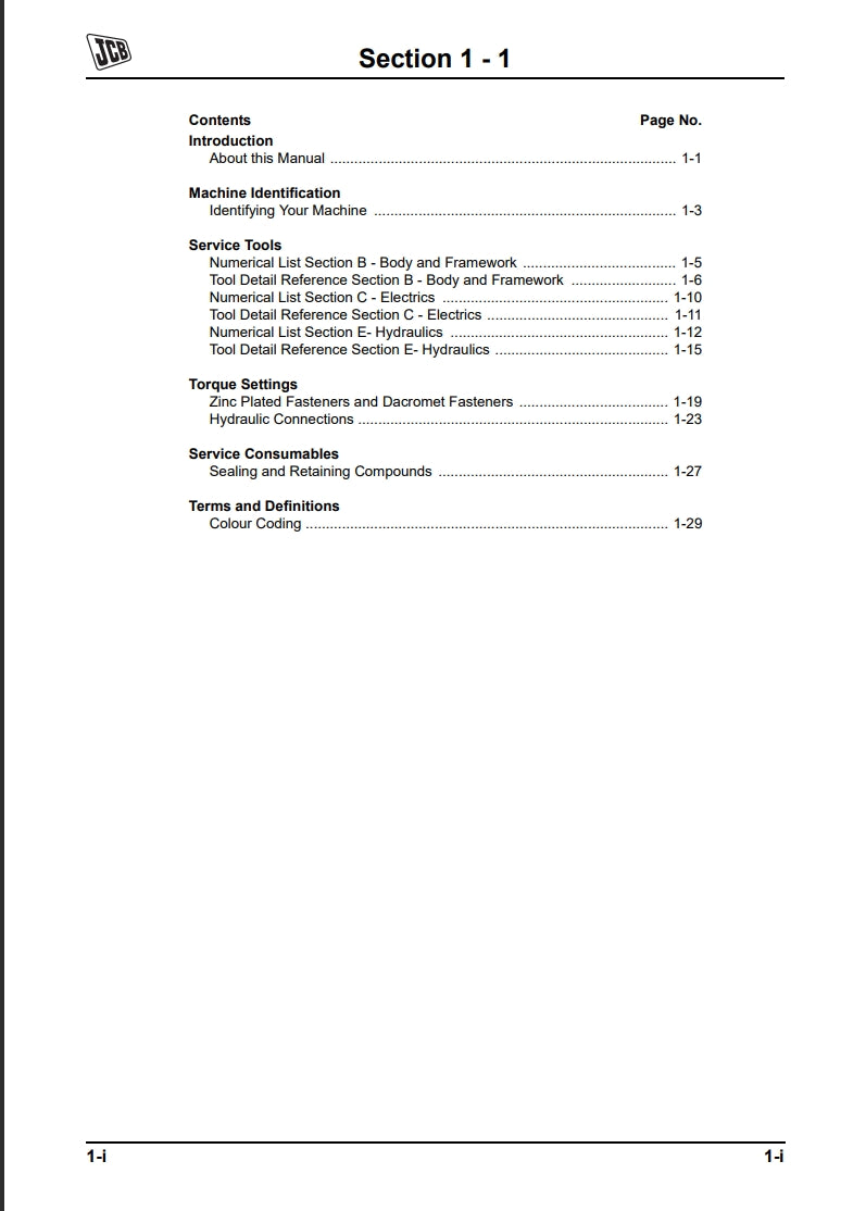 Service Manual JCB 8085