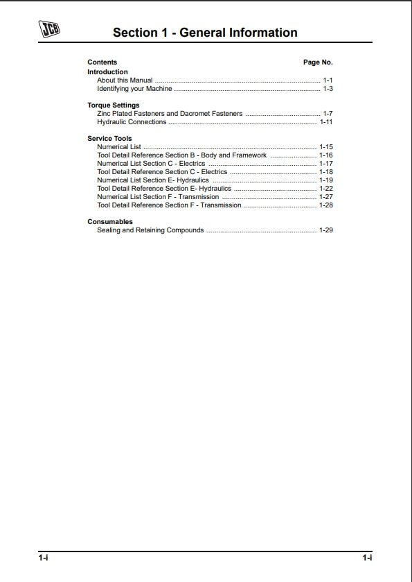 Service Manual Mini CX