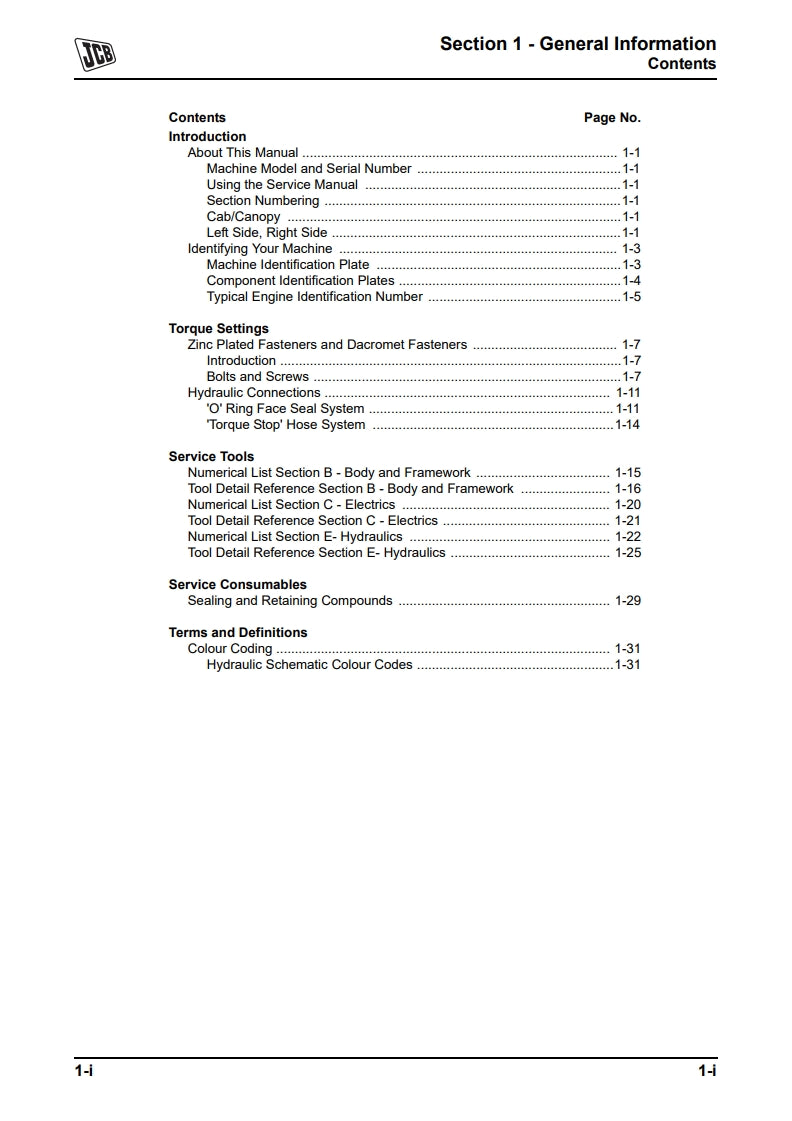 Service Manual 1CX