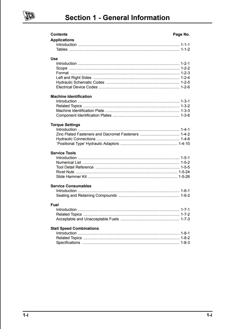 Service Manual Side Engine Loadalls
