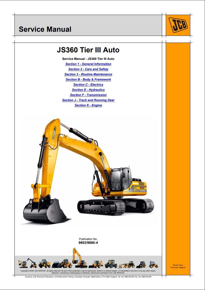 Service Manual JS360 Tier III Auto