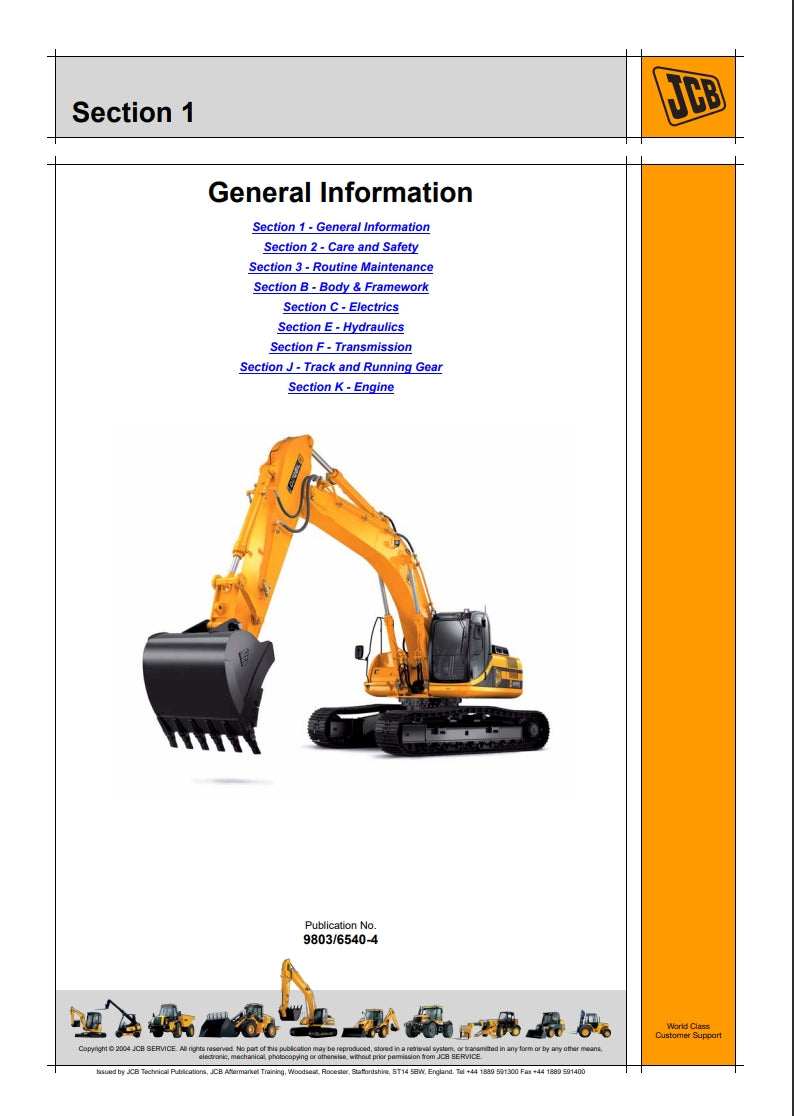 Service Manual JS330 - Tier II and Tier III Auto