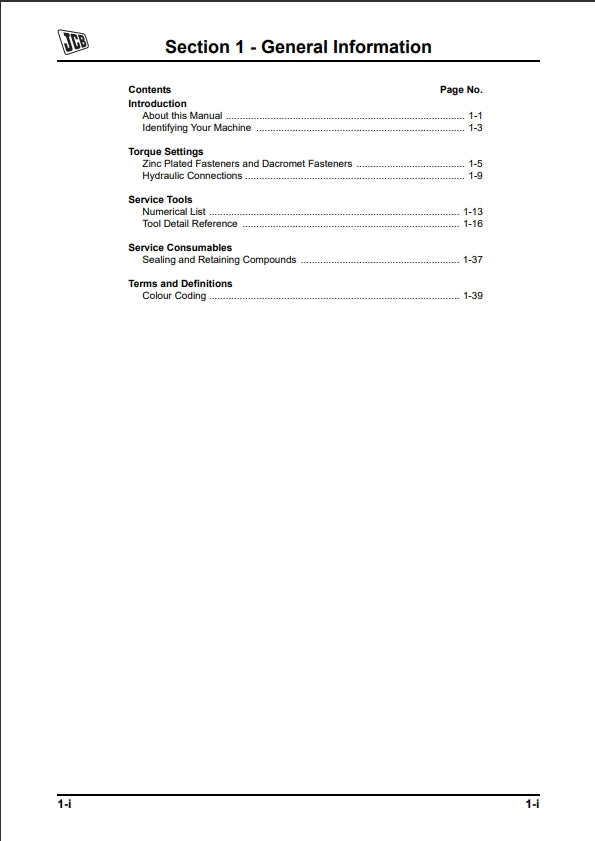Service Manual JS330 - Tier II and Tier III Auto