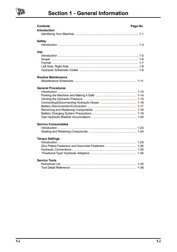 Service Manual JS300, JS330, JS370 - Tracked Excavators - Tier 4i Isuzu Engine