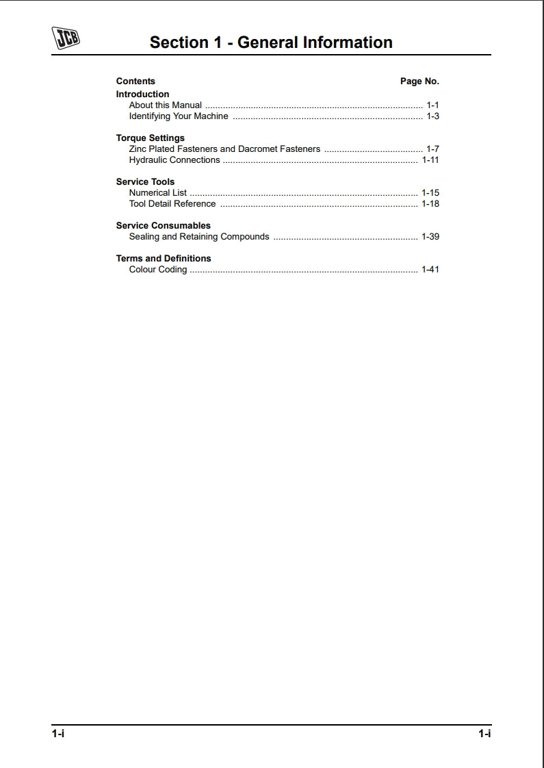 Service Manual JS290 - Tier III Auto