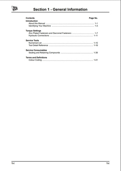 Service Manual JS290 - Tier III Auto