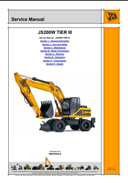 Service Manual JS200W TIER III