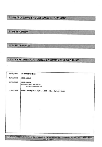 Manitou Forklift Ml635