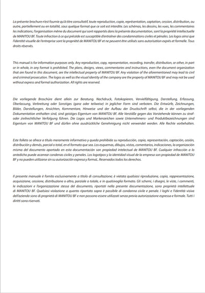 Manitou Forklift Trucks Parts