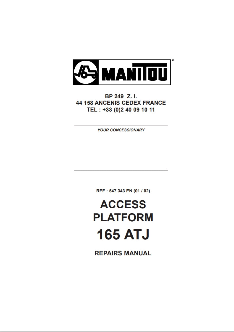 165ATJ Service Manual