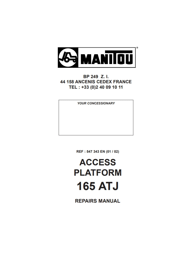 Manitou Access Platform 165 ATJ