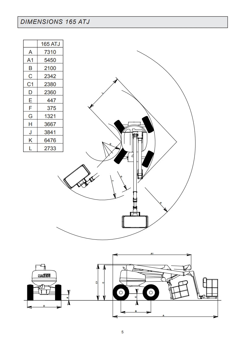 Manitou Access Platform 165 ATJ