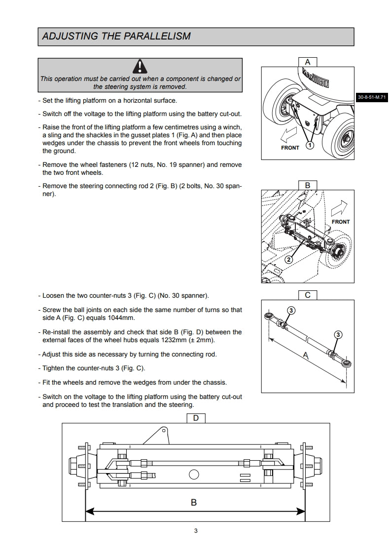 Manitou Platform 150 AET2 Repair