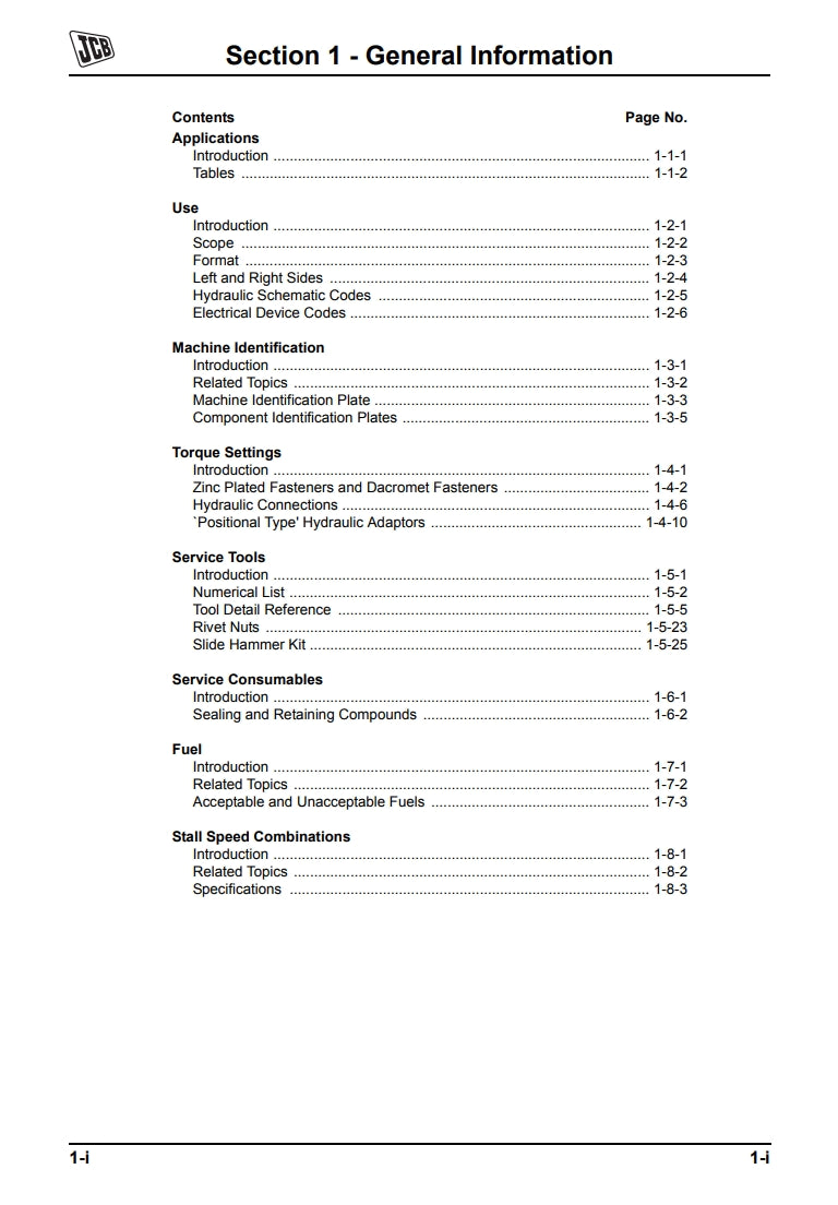 Service Manual Side Engine Loadalls