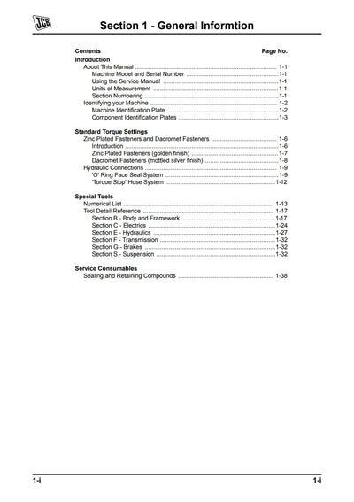 Service Manual JCB 7000 Series Fastrac