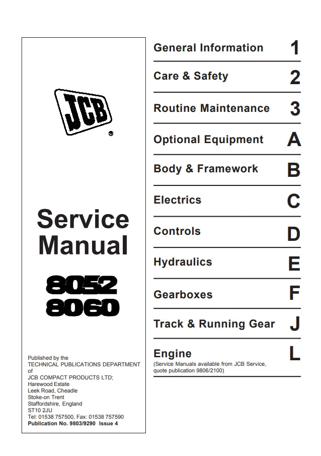 Service Manual 8052, 8060