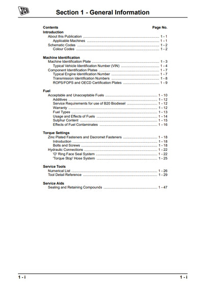 Service Manual Side Engine Loadalls