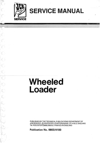 Service manual Wheeled Loader